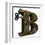 Steampunk Letter B-drizzd-Framed Art Print