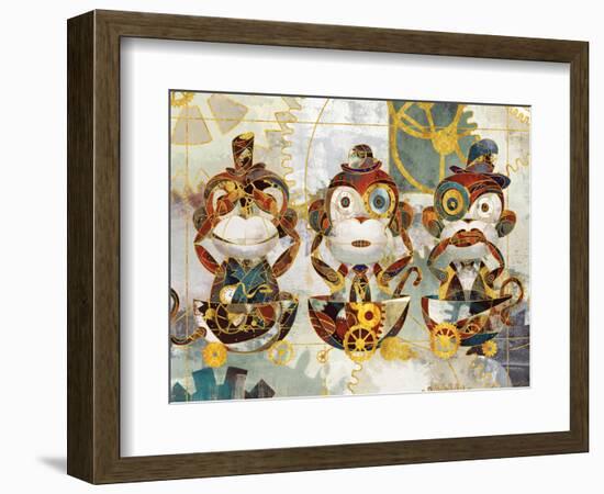 Steampunk Monkeys-Eric Yang-Framed Art Print