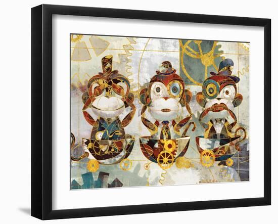 Steampunk Monkeys-Eric Yang-Framed Art Print