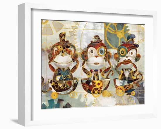 Steampunk Monkeys-Eric Yang-Framed Art Print