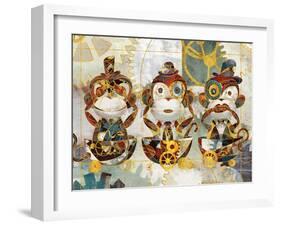 Steampunk Monkeys-Eric Yang-Framed Art Print