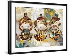 Steampunk Monkeys-Eric Yang-Framed Art Print