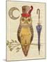 Steampunk Owl I-Elyse DeNeige-Mounted Art Print