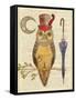 Steampunk Owl I-Elyse DeNeige-Framed Stretched Canvas