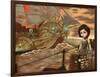 Steampunk Pirates: Maritime Sunset-Jasmine Becket-Griffith-Framed Art Print