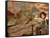 Steampunk Pirates: Maritime Sunset-Jasmine Becket-Griffith-Framed Stretched Canvas