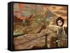 Steampunk Pirates: Maritime Sunset-Jasmine Becket-Griffith-Framed Stretched Canvas