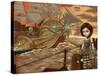 Steampunk Pirates: Maritime Sunset-Jasmine Becket-Griffith-Stretched Canvas