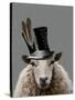 Steampunk Sheep-Fab Funky-Stretched Canvas