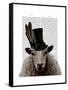 Steampunk Sheep-Fab Funky-Framed Stretched Canvas