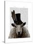 Steampunk Sheep-Fab Funky-Stretched Canvas