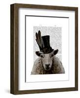 Steampunk Sheep-Fab Funky-Framed Art Print