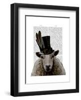 Steampunk Sheep-Fab Funky-Framed Art Print