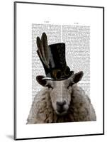 Steampunk Sheep-Fab Funky-Mounted Art Print