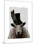 Steampunk Sheep-Fab Funky-Mounted Art Print
