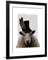 Steampunk Sheep-Fab Funky-Framed Art Print