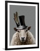 Steampunk Sheep-Fab Funky-Framed Art Print