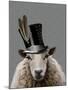 Steampunk Sheep-Fab Funky-Mounted Art Print