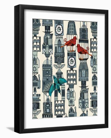 Steampunk Towers-Sharon Turner-Framed Art Print
