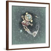 Steampunk Vintage Robot-April Hartmann-Framed Giclee Print