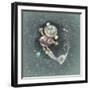 Steampunk Vintage Robot-April Hartmann-Framed Giclee Print