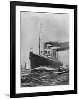 Steamship 'Deutschland'-Willy Stower-Framed Art Print