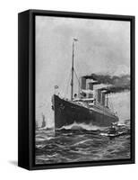 Steamship 'Deutschland'-Willy Stower-Framed Stretched Canvas