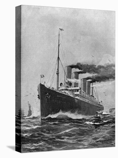 Steamship 'Deutschland'-Willy Stower-Stretched Canvas