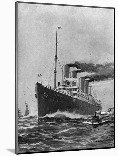 Steamship 'Deutschland'-Willy Stower-Mounted Art Print