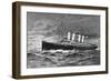 Steamship 'Deutschland'-null-Framed Art Print