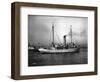 Steamship in Harbor, Circa 1909-Asahel Curtis-Framed Giclee Print