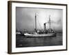 Steamship in Harbor, Circa 1909-Asahel Curtis-Framed Giclee Print