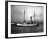 Steamship in Harbor, Circa 1909-Asahel Curtis-Framed Giclee Print