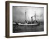 Steamship in Harbor, Circa 1909-Asahel Curtis-Framed Giclee Print