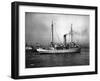 Steamship in Harbor, Circa 1909-Asahel Curtis-Framed Giclee Print