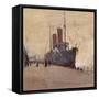 Steamship Lucania 1907-J Hamilton Hay-Framed Stretched Canvas