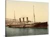 Steamship Normannia, Algeria, C.1899-null-Stretched Canvas