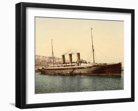 Steamship Normannia, Algeria, C.1899-null-Framed Giclee Print