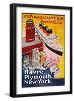 Steamship Poster, 1930S-null-Framed Giclee Print