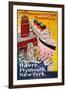 Steamship Poster, 1930S-null-Framed Premium Giclee Print