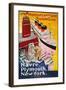 Steamship Poster, 1930S-null-Framed Giclee Print