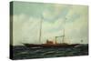 Steamship Riviera, 1906-Antonio Jacobsen-Stretched Canvas