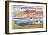 Steamship Royal Route of Scotland - Vintage Poster-Lantern Press-Framed Art Print