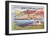 Steamship Royal Route of Scotland - Vintage Poster-Lantern Press-Framed Art Print