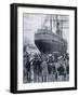 Steamship Singapore Leaving Naples for Second Italian Expedition to Massawa-null-Framed Giclee Print