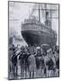 Steamship Singapore Leaving Naples for Second Italian Expedition to Massawa-null-Mounted Giclee Print