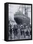Steamship Singapore Leaving Naples for Second Italian Expedition to Massawa-null-Framed Stretched Canvas