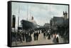 Steamship SS 'Celtic' at the Quayside, Liverpool, Lancashire, C1904-Valentine & Sons-Framed Stretched Canvas