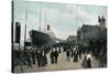 Steamship SS 'Celtic' at the Quayside, Liverpool, Lancashire, C1904-Valentine & Sons-Stretched Canvas