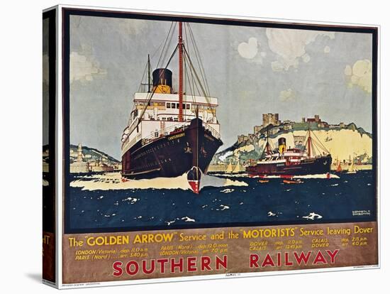 Steamship Travel Poster-null-Stretched Canvas